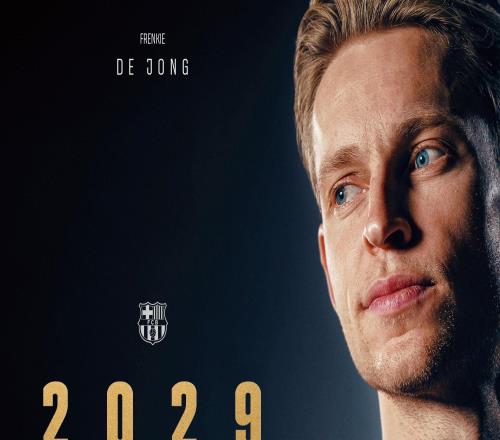 官方：巴萨与德容续约至2029年