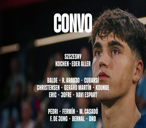 巴萨本轮西甲名单：亚马尔、费尔明伤愈归队复出在即