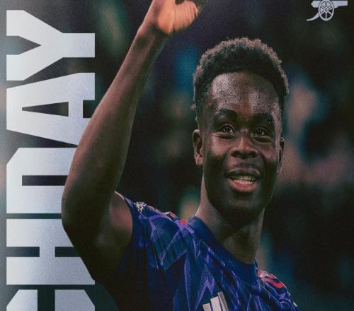 剑指三分，阿森纳晒欧冠赛前海报：萨卡单人出镜