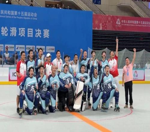 群众单排轮滑球全运首秀 广东队收获一金一铜