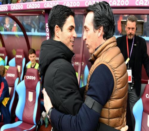 稍占上风，埃梅里执教生涯对阿尔特塔7场3胜2平2负