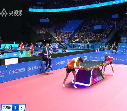 全运会乒乓球女单：卫冕冠军王曼昱4-3险胜范思琦，晋级16强