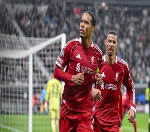 利物浦本赛季欧冠4次通过定位球得分，所有球队第一