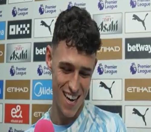 福登：我会继续带着笑容踢球哈兰德今天本该进4球