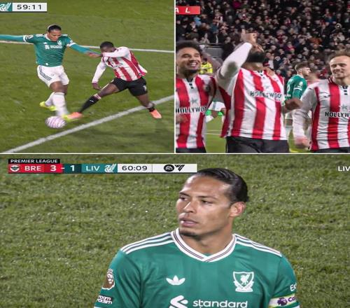 英超官方解释主裁改判点球：范戴克犯规动作发生在禁区线上