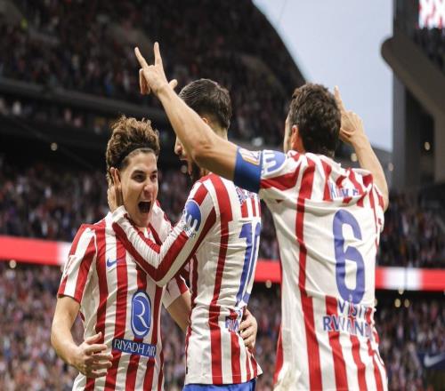 西甲历史第二次，马竞本赛季联赛前11轮全部率先进球