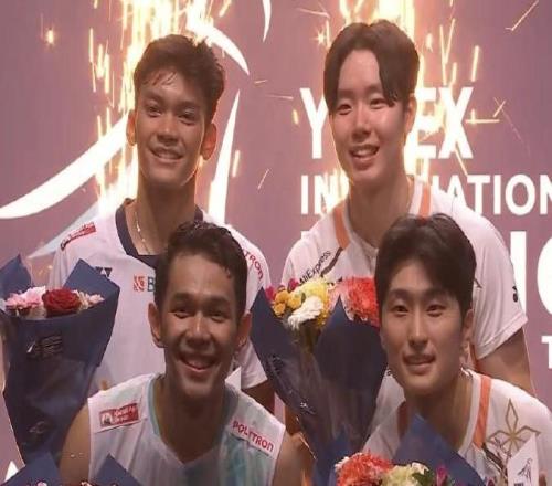 金元浩/徐承宰2-1逆转阿尔菲安/菲克里，获得法国赛男双冠军