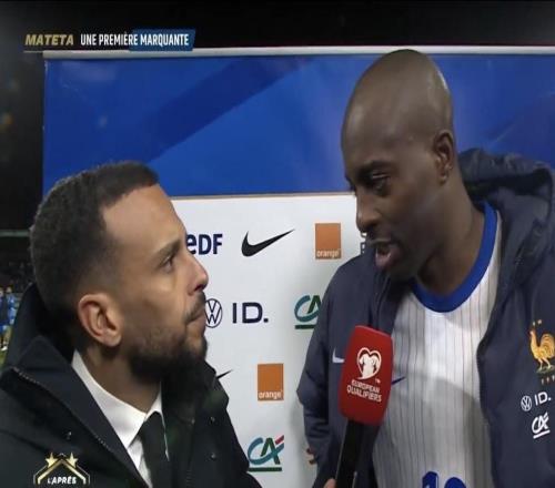 马特塔：没能拿到胜利有点遗憾，我希望未来能为法国进更多球