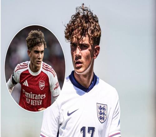 15岁零286天，阿森纳小将道曼成为英格兰U19史上最年轻进球者
