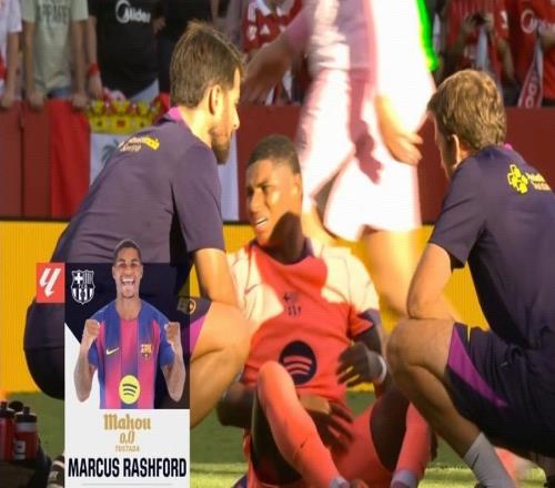 收获西甲首球，拉什福德当选塞维利亚vs巴萨全场最佳