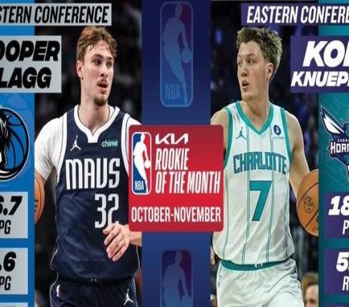杜克荣耀，NBA月最佳新秀：状元秀弗拉格和4号秀克努佩尔当选
