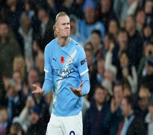 哈兰德联赛对Big6数据：对曼联进8球最多，对利物浦进2球最少