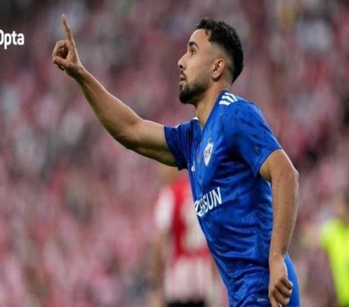 卡拉巴赫前锋在3场欧战第1分钟进球，成历史首位达此成就的球员