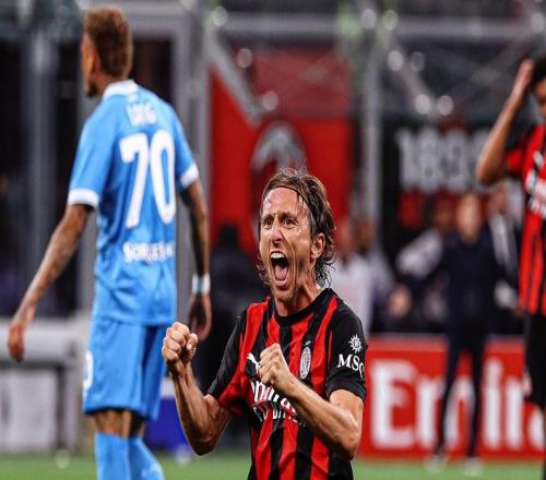 老而弥坚，莫德里奇在新赛季前8轮意甲全部首发，6场打满全场