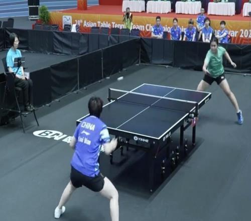 中国女乒3-0横扫泰国女乒，晋级亚锦赛四强将战韩国