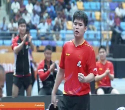 乒乓球亚锦赛男团：中国队3-1战胜伊朗队，晋级四强