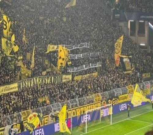 多特蒙德球迷挂横幅，反对海外比赛并攻击西甲高层