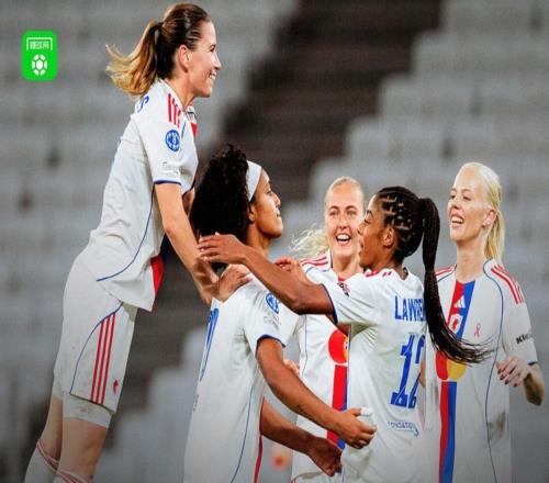 女足欧冠里昂30圣珀尔滕，布兰德传射，赫格贝里建功