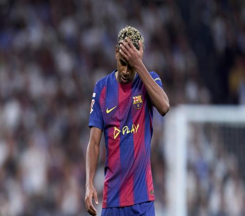 纯嘴强王者亚马尔国家德比零射正，21次丢失球权全场最多