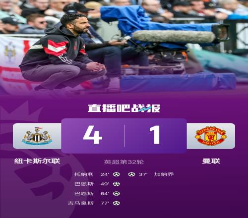 曼晚评分曼联：仅加纳乔、B费等4将及格，乌加特3分全场最低