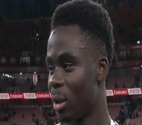 萨卡：我们知道今天只需要完成任务，很高兴我们做到了